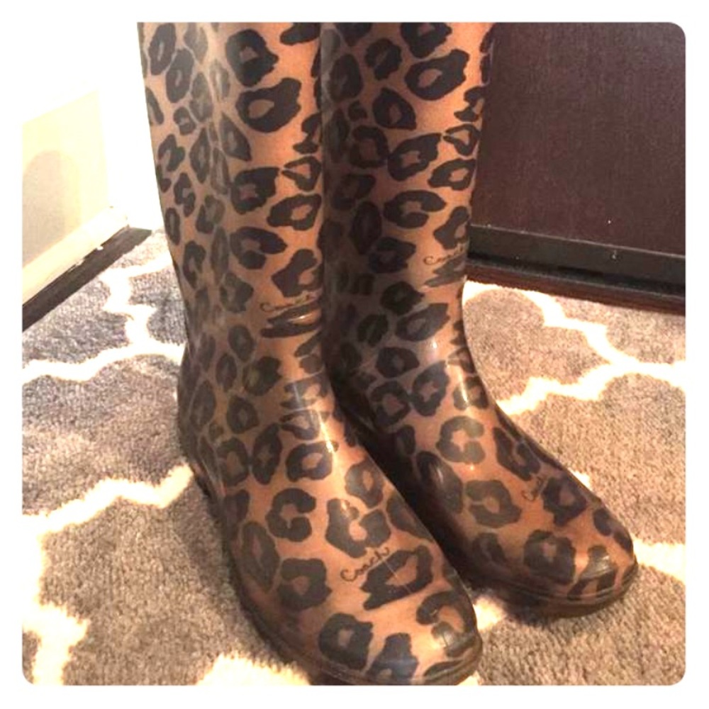 Coach rain boots